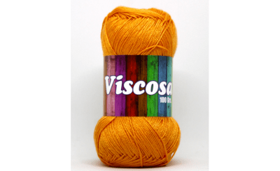 HILO VISCOSA PETUNIA NARANJO MADEJA 100 GR