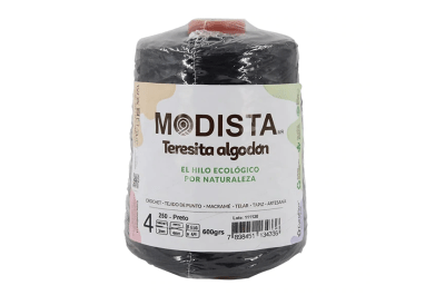 ALGODÓN MODISTA NEGRO CONO 600 GR