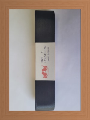 CINTA SATIN 2.5 CM COLOR NEGRO