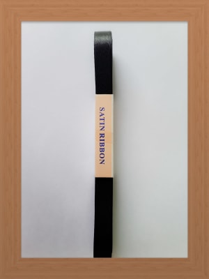CINTA SATIN 1 CM COLOR NEGRO