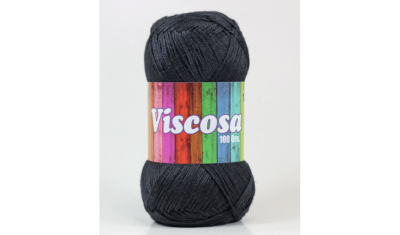 HILO VISCOSA PETUNIA NEGRO MADEJA 100 GR
