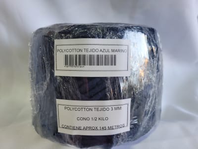 POLYCOTTON TEJIDO AZUL MARINO CONO 1/2 KILO