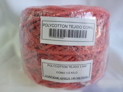 POLYCOTTON TEJIDO CORAL CONO 1/2 KILO1