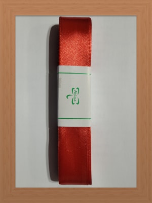 CINTA SATIN 2.5 CM COLOR ROJO