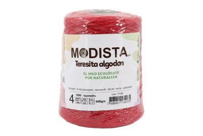 ALGODÓN MODISTA ROJO CONO 600 GR