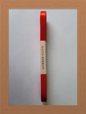 CINTA SATIN 0.7 CM COLOR ROJO