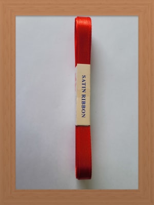 CINTA SATIN 1 CM COLOR ROJO