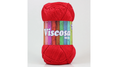 HILO VISCOSA PETUNIA ROJO MADEJA 100 GR