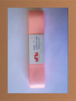 CINTA SATIN 2.5 CM COLOR ROSADO