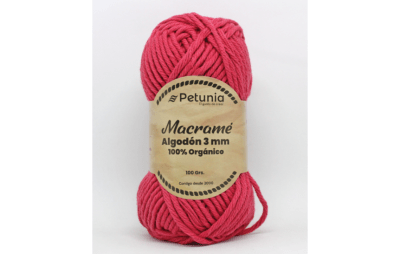 ALGODON MACRAME 3 MM SANDIA 6024