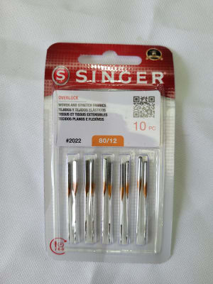 SET AGUJAS MAQUINA SINGER OVERLOCK MODELO 2022 80/12