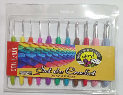 SET CROCHET MANGO SILICONA 11 UNIDADES