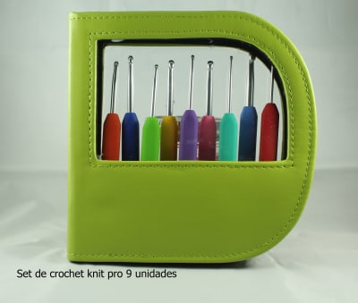 SET CROCHET KINIT PRO VERDE