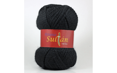 LANA SULTAN PETUNIA NEGRO MADEJA 100 GR1