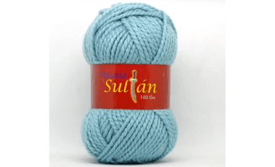LANA SULTAN PETUNIA TURQUESA MADEJA 100 GR1