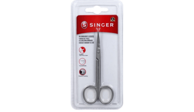 TIJERA SINGER BORDAR CURVA TITANIO 4001