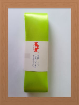 CINTA SATIN 4 CM COLOR VERDE LIMON