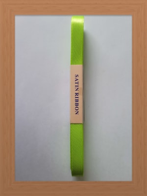 CINTA SATIN 1 CM COLOR VERDE LIMON