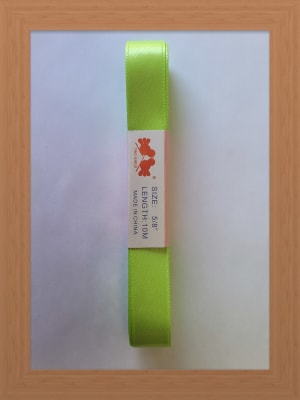 CINTA SATIN 1.5 CM COLOR VERDE LIMON