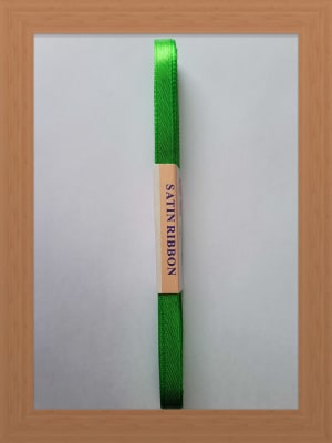 CINTA SATIN 0.7 CM COLOR VERDE MANZANA