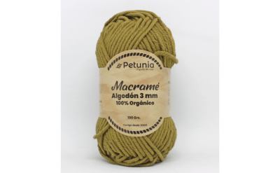 ALGODON MACRAME 3 MM VERDE MUSGO 6021