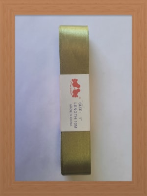 CINTA SATIN 2.5 CM COLOR VERDE MUSGO