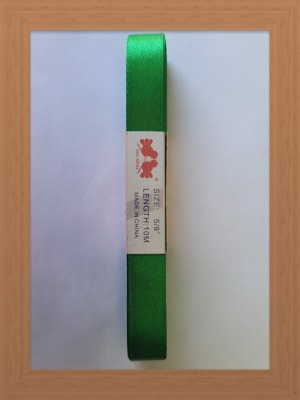 CINTA SATIN 1.5 CM COLOR VERDE NAVIDAD1