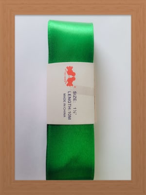 CINTA SATIN 4 CM COLOR VERDE NAVIDAD1