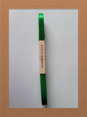 CINTA SATIN 0.7 CM COLOR VERDE NAVIDAD1
