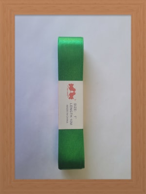 CINTA SATIN 2.5 CM COLOR VERDE NAVIDAD1