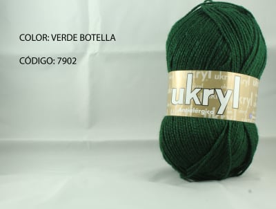 LANA UKRYL INVIERNO VERDE BOTELLA 7902