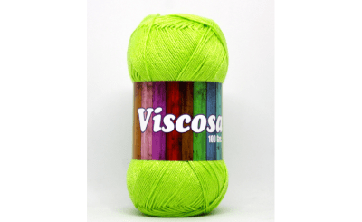 HILO VISCOSA PETUNIA VERDE CLARO MADEJA 100 GR