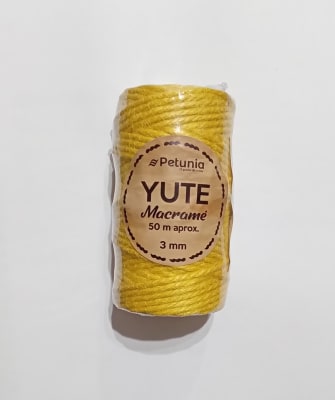 YUTE 3 MM CONO 50 METROS COLOR AMARILLO1