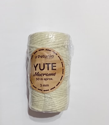 YUTE 3 MM CONO 50 METROS COLOR CRUDO1
