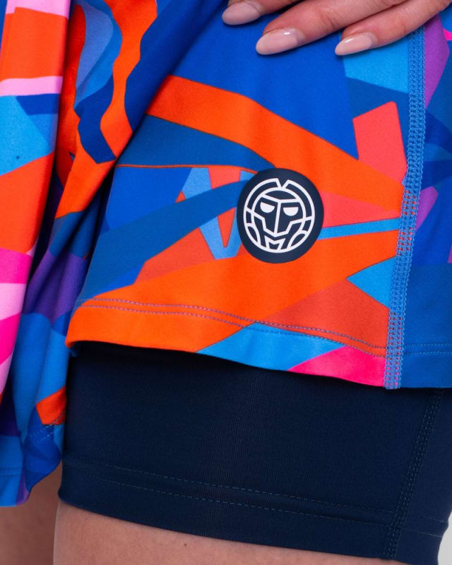 Falda Spike Printed Wavy