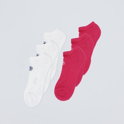 Calcetines No Party XXL No Show Move 6 Pack - pink, white