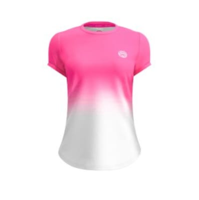 Polera Crew Gradiant Tee - pink, white