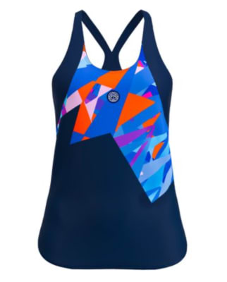 Polera Spike Tank - dark blue, blue