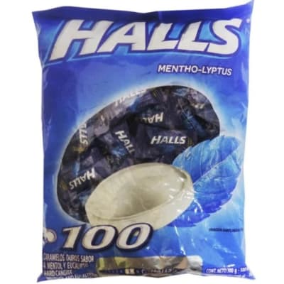 HALLS AZUL X 100