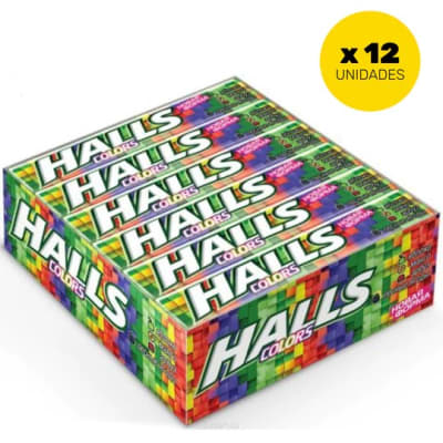 HALLS BARRA COLORES X 12