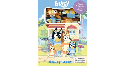 BLUEY CUENTOS Y AVENTURAS INCLUYE CUATRO FIGURITAS-PHIDAL1