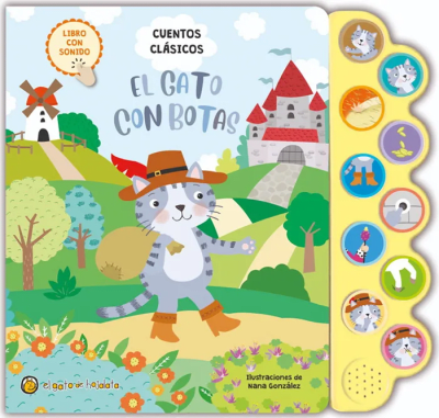 GATO CON BOTAS LIBRO CON SONIDO TD-GATO DE HOJALATA
