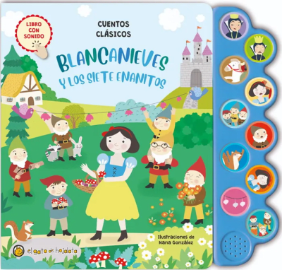 BLANCANIEVES Y LOS SIETE ENANITOS TD-LIBRO CON SONIDO-GATO DE HOJALATA1