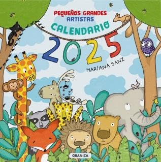 CALENDARIO DE PARED 2025 PEQUEÑOS GRANDES ARTISTAS-GRANICA ZIG-ZAG