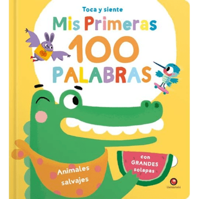 MIS PRIMERAS 100 PALABRAS-ANIMALES SALVAJES TD TOCA Y SIENTE-CONTRAPUNTO
