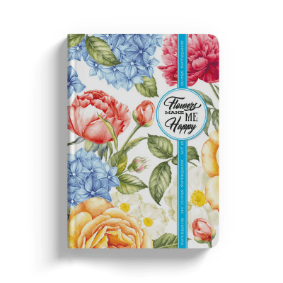 LIBRETA FLOWERS MAKE ME HAPPY-LIBERTAD