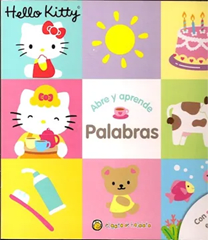 HELLO KITTY ABRE Y APRENDE PALABRAS-GATO DE HOJALATA
