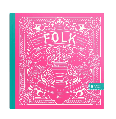 FOLK VEINTE DISEÑOS PARA COLOREAR-AMANUTA