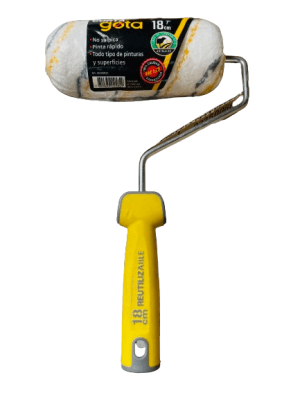 RODILLO CORTAGOTA 18CM PELO 15MM MGO BICOMPON - HELA1