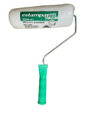 RODILLO ESTAMPA SINTETICO PRO POLIESTER 9 (23CM) PELO LARGO - HELA1